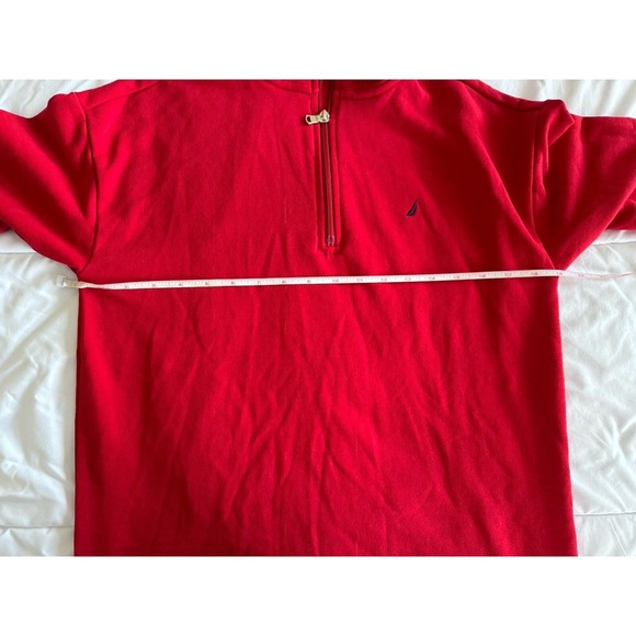 Nautica Women's Quarter 1/4 Zip pullover Size Small Color: Red,Navy NWOT - Picture 10 of 13
